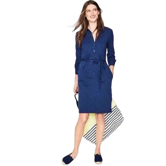 Boden - Jena Jersey Long Sleeve Knee Length Business Casual Dress Sz 6 - Picture 1 of 6